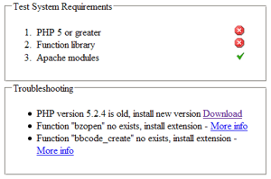 Scheduller - pre-instalation program environment test